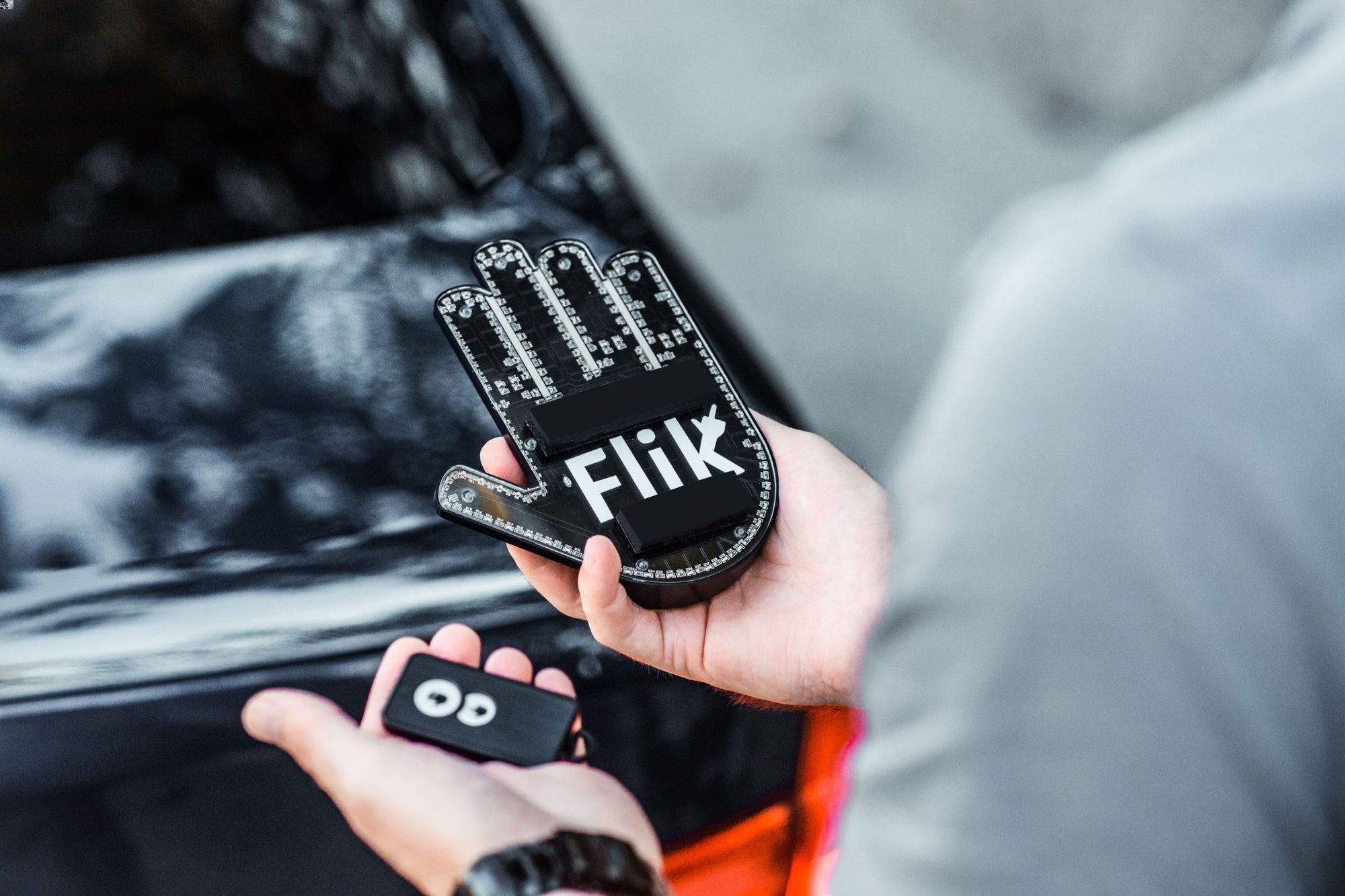 Flick Your Middle Finger with Flik Car Accessory from  