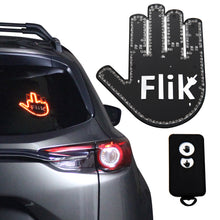 Load image into Gallery viewer, FLIK Original Middle Finger Light - Give The Bird &amp; Wave to Drivers - Hottest Gifted Car Accessories, Truck Accessories, Car Gadgets &amp; Road Rage Signs for Men, Women, &amp; Teens - Funny Back Window Sign…